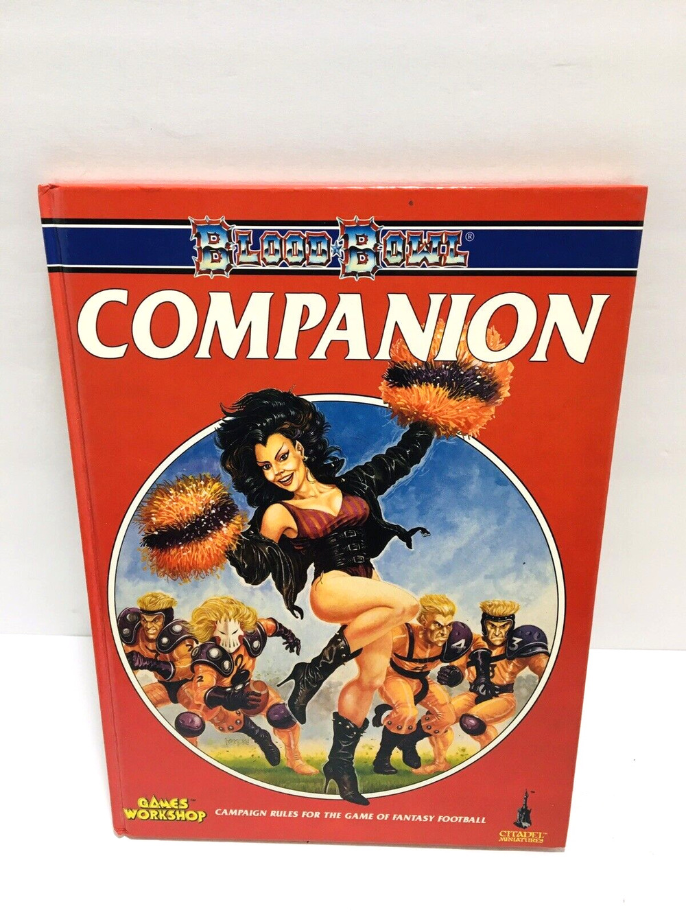Warhammer Blood Bowl Companion Hardcover Book Vtg 1990 Citadel Games Workshop